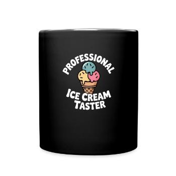 Dégustateur professionnel de glaces glaces - Mug uni - noir - Devant
