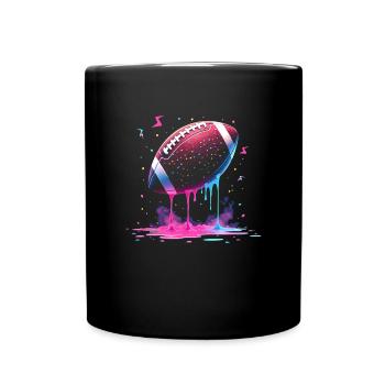 Football Tropf Fußballspieler Teen Boys Tropf - Tasse einfarbig - Schwarz - Vorne