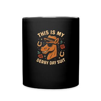This is my Derby Day Suit Horse Racing Derby D - Full Colour Mug - black - Front