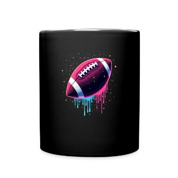 Football Tropf Fußballspieler Teen Boys Tropf - Tasse einfarbig - Schwarz - Vorne