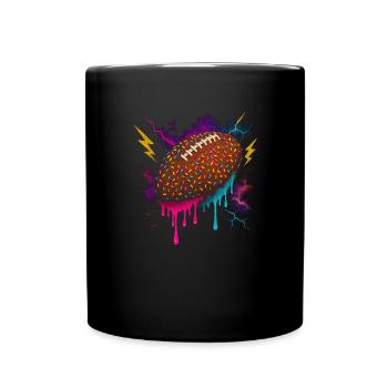 Football Tropf Fußballspieler Teen Boys Tropf - Tasse einfarbig - Schwarz - Vorne