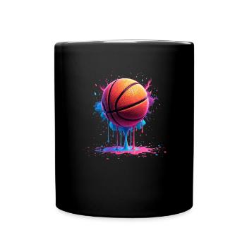 Basketball Tropf Basketballspieler Jungs Tropf - Tasse einfarbig - Schwarz - Vorne