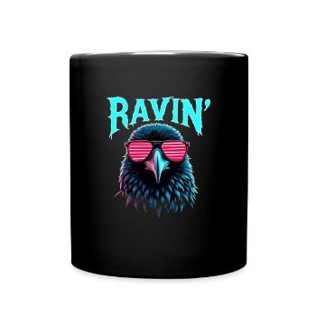 Ravin' Rabe pour les festivals techno - Mug uni - noir - Devant