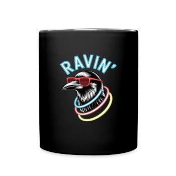 Ravin' Rabe pour les festivals techno - Mug uni - noir - Devant