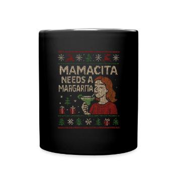 Mamacita a besoin d’une vilaine margarita pullov - Mug uni - noir - Devant