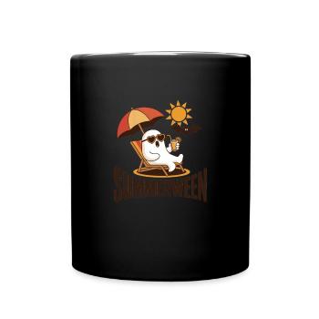 Summerween Halloween Geist - Tasse einfarbig - Schwarz - Vorne