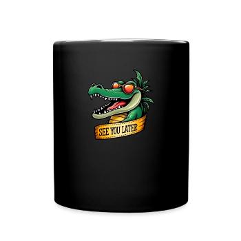 See you later, alligator, last day of school - Full Colour Mug - black - Front