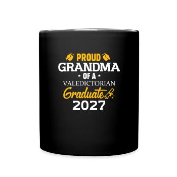 Grandma of the Best of the Year 2027 Graduate Family - Full Colour Mug - black - Front