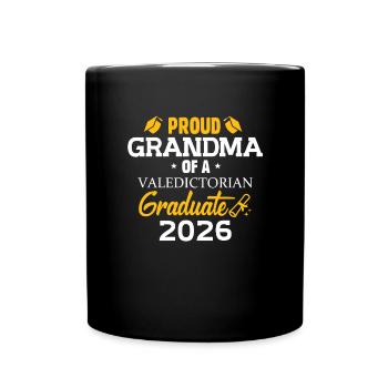 Grandma of the best of the year graduate 2026 Family - Full Colour Mug - black - Front
