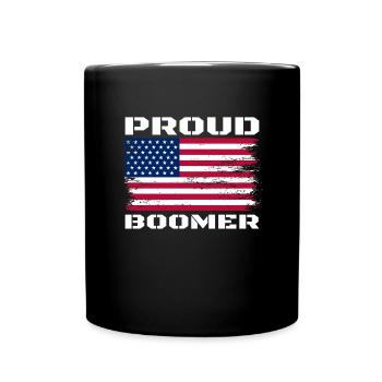 Stolze Boomer Baby Boomer Generation Stolzer Boome - Tasse einfarbig - Schwarz - Vorne