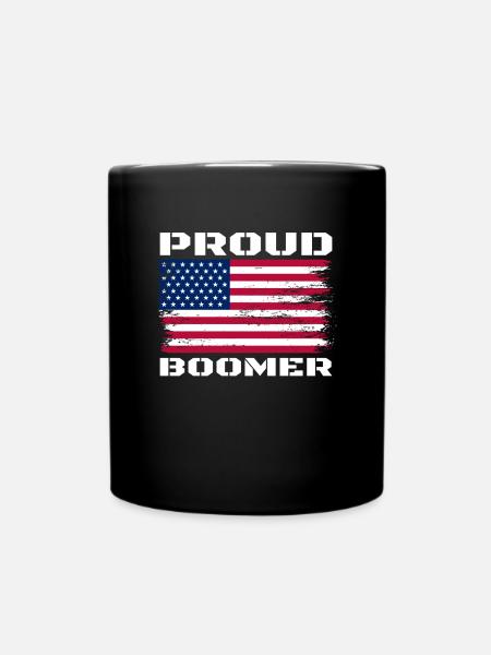 Stolze Boomer Baby Boomer Generation Stolzer Boome - Tasse einfarbig - Schwarz