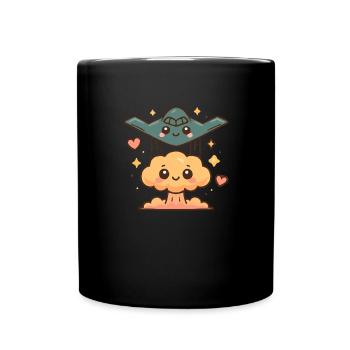 B-2 Stealth Bomber Military Aircraft B2 Bomber - Full Colour Mug - black - Front