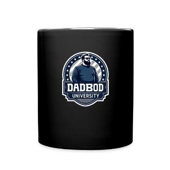 Dad Bod University Lustiger Dad Bod für Männer - Tasse einfarbig - Schwarz - Vorne