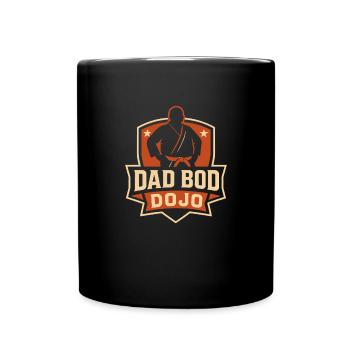 Dad Bod Dojo Lustiges Karate MMA Herren Dad Bod - Tasse einfarbig - Schwarz - Vorne