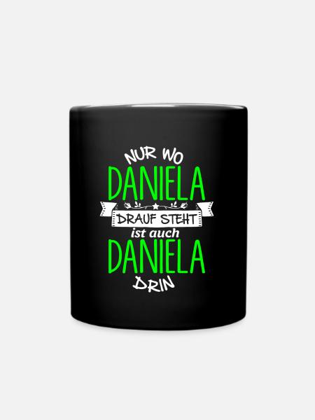 DANIELA die Echte - Tasse einfarbig - Schwarz