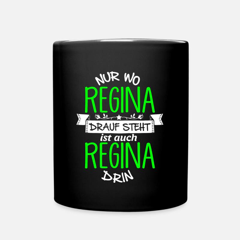 REGINA die Echte - Tasse einfarbig - Schwarz