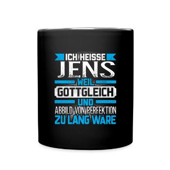 JENS - Gottgleich - Tasse einfarbig - Schwarz - Vorne