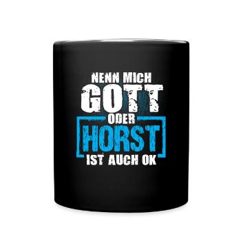 HORST - ok - Tasse einfarbig - Schwarz - Vorne