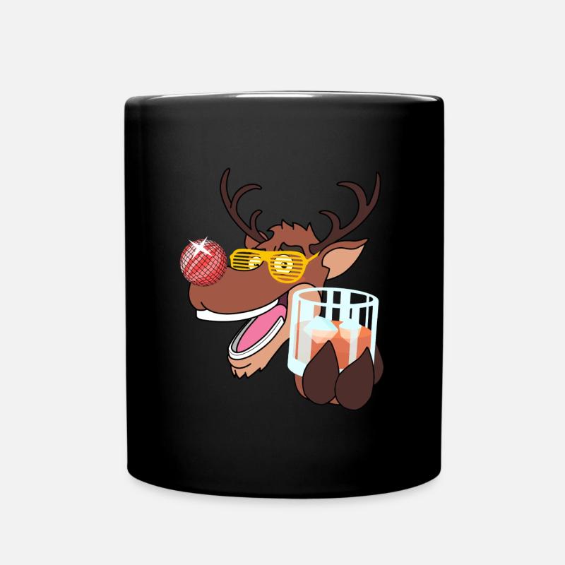 Christmas Party Rudolph - Mug uni - noir