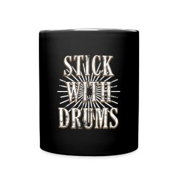 Drums - Full Colour Mug - black - Front