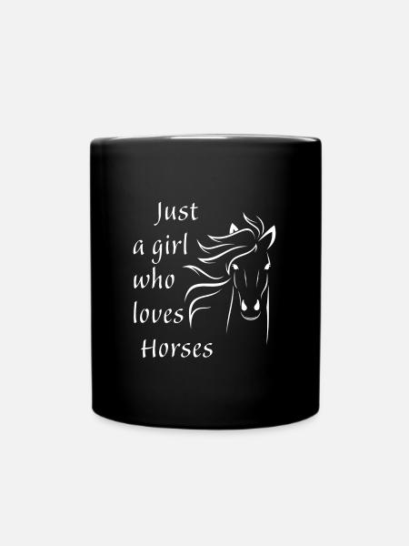 équitation - Mug uni - noir