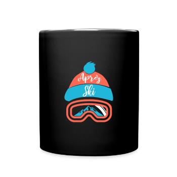 Skiing Skiing Skiing Skiing Skiing - Full Colour Mug - black - Front