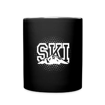 Skiing Skiing Skiing Skiing Skiing - Full Colour Mug - black - Front