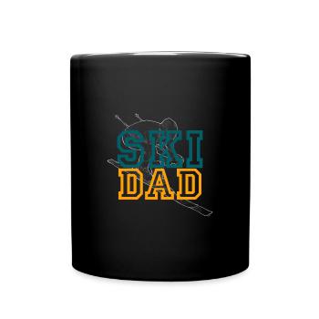 Skiing Skiing Skiing Skiing Skiing - Full Colour Mug - black - Front