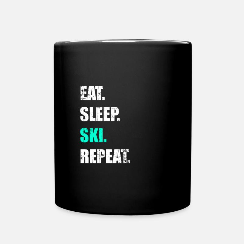 Ski Ski Ski Ski Ski Ski - Mug uni - noir