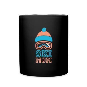Skiing Skiing Skiing Skiing Skiing - Full Colour Mug - black - Front
