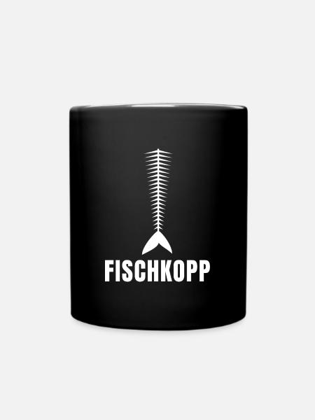 Fischkopp - Tasse einfarbig - Schwarz