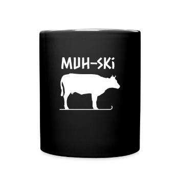 Après-Ski - Tasse einfarbig - Schwarz - Vorne