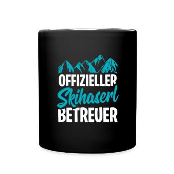 Après-Ski - Tasse einfarbig - Schwarz - Vorne