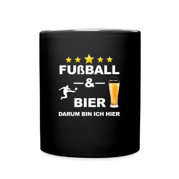 Football saying design - Full Colour Mug - black - Front