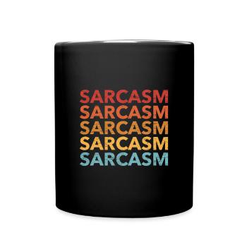 Sarcasm - Full Colour Mug - black - Front