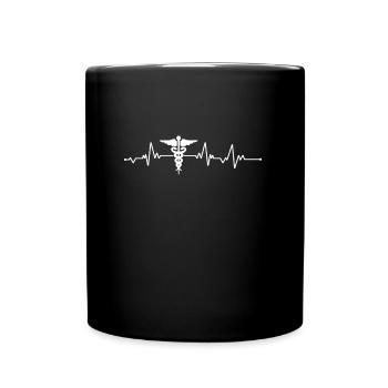 Infirmière - Fréquence - Hôpital - Aide - Mug uni - noir - Devant