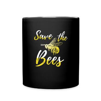 Sauvez les abeilles - Mug uni - noir - Devant