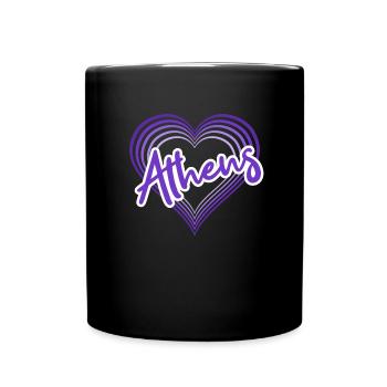 Athen - Tasse einfarbig - Schwarz - Vorne