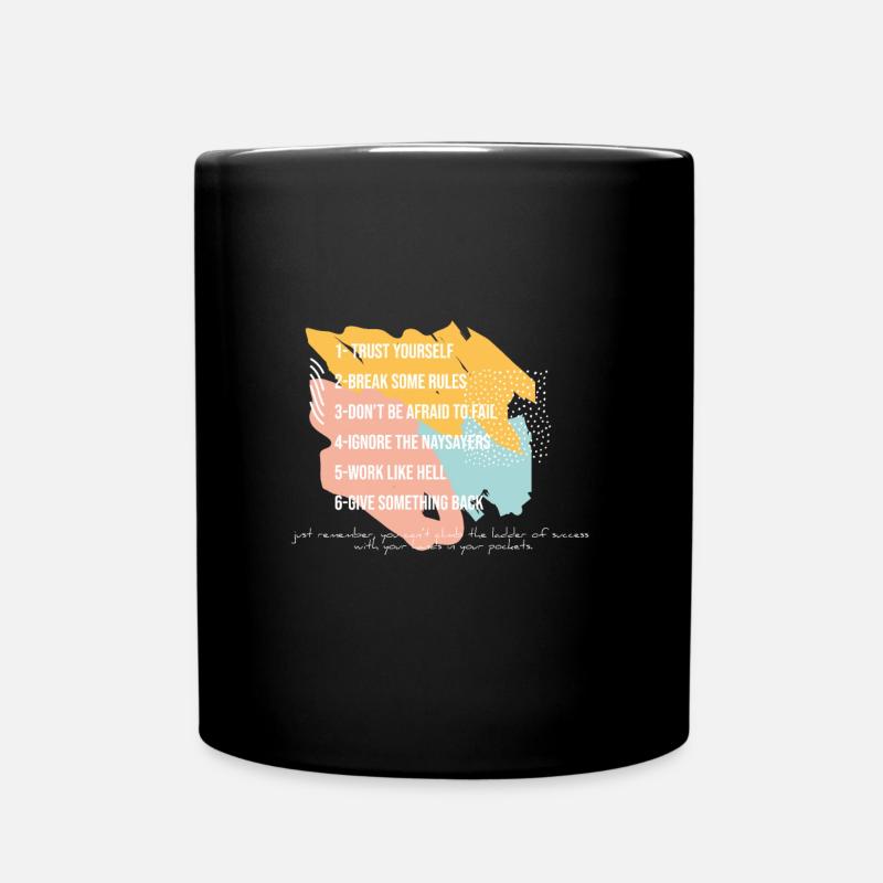 Arnold Schwarzenegger décide du succès - Mug uni - noir