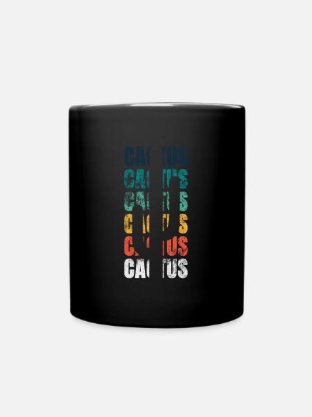 Cactus Cactus Cactus Grunge - Tasse einfarbig - Schwarz