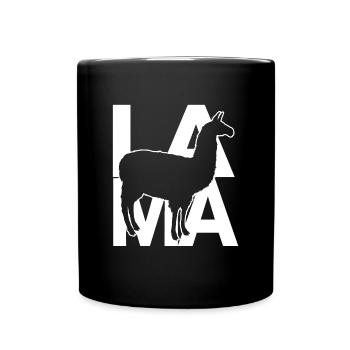 LAMA - Tasse einfarbig - Schwarz - Vorne