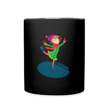 figure skater - Full Colour Mug - black - Front