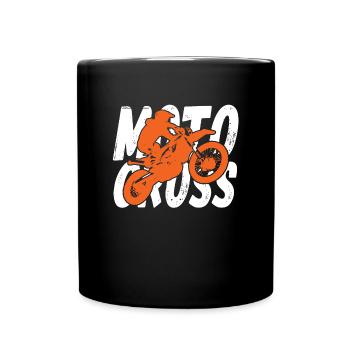 Motocross dirtbike pour garçons enfants - Mug uni - noir - Devant