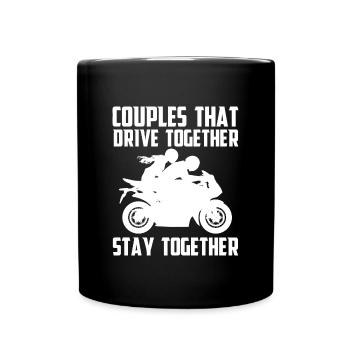 Couples That Drive Together Stay Together - Full Colour Mug - black - Front