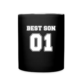 Best Son 01 Kind Sohn weiss - Tasse einfarbig - Schwarz - Vorne