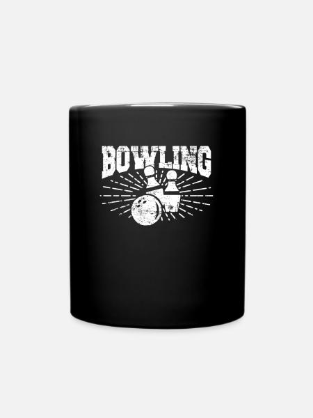 Bowling bowling ball bowling bowling - Full Colour Mug - black