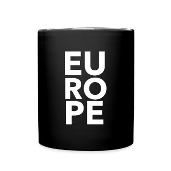 Europe UE Union européenne - Mug uni - noir - Devant