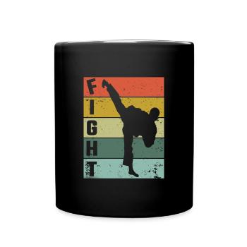 Combat de karaté combattant Combattant de karaté - Mug uni - noir - Devant