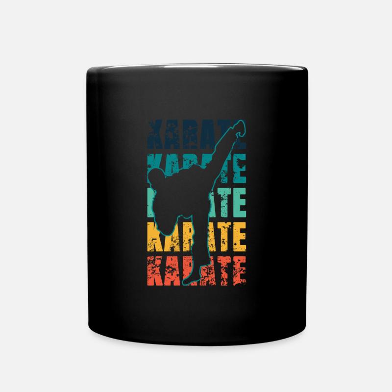 Karaté Karaté Karaté Karaté Karaté Grunge - Mug uni - noir
