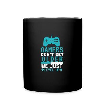 Anniversaire Get Old Gamer Level Up Jeu amusant - Mug uni - noir - Devant